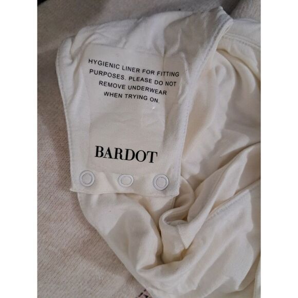 NWT Bardot Womens GRECIAN Bodysuit  Large Ivory Stretch - Picture 7 of 8